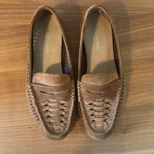 Veronica Beard Penny Woven Loafer Hazelwood Suede size 7